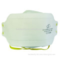 Fold flat respirator mask for food and pharmaceutial industries